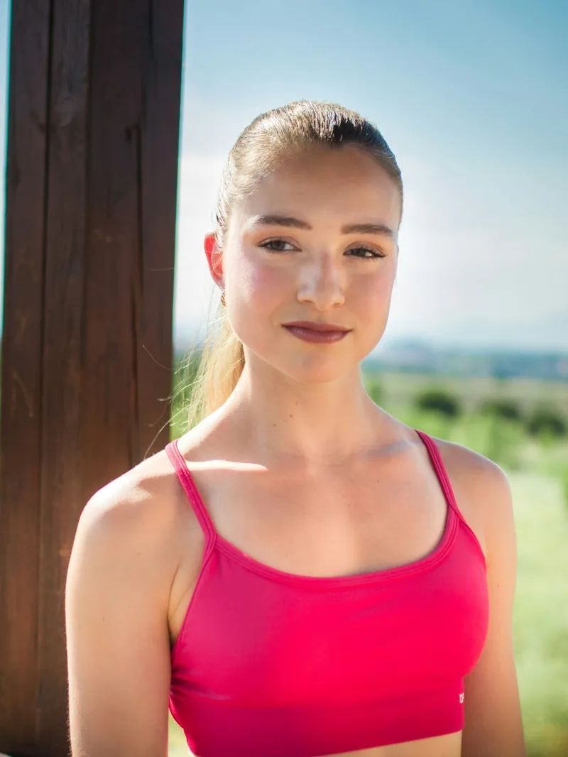 Alpha Pink Strappy Sports Bra
