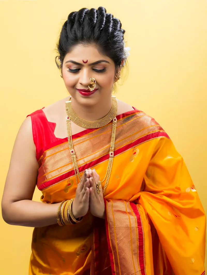 Alpha Mustard Kanjivaram Silk Saree