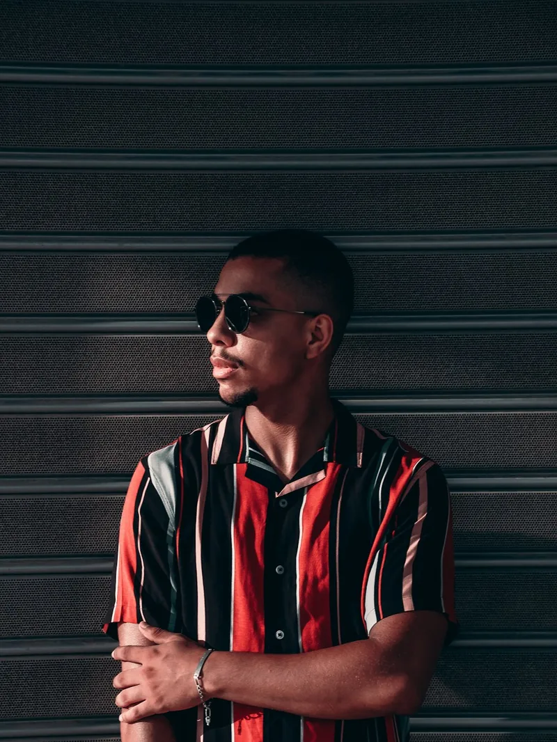 Alpha Bold Striped Half Sleeve Shirt