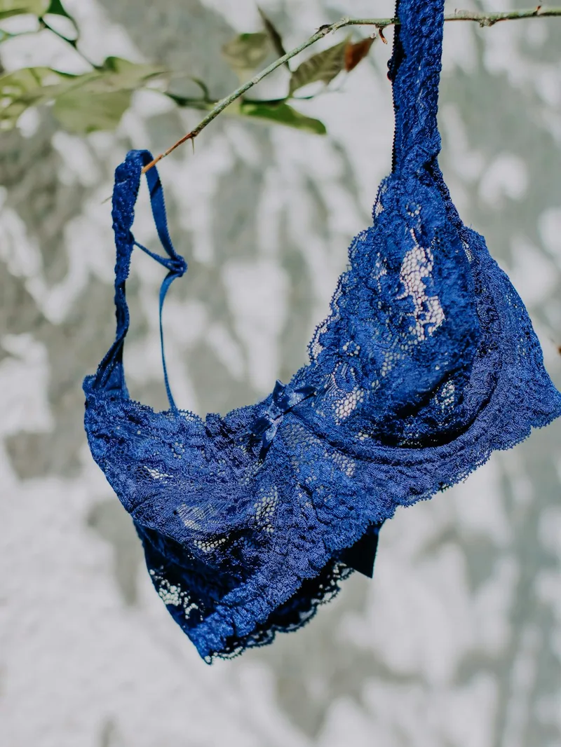 Alpha Royal Blue Lace Bralette